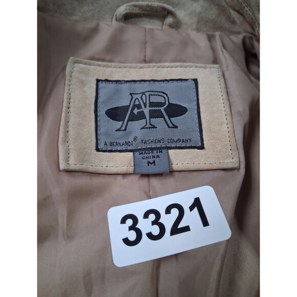 Y2k Vtg AR Bernardo Fashion Suede Womens size Medium Stitch Hippie Grunge Blazer - Picture 6 of 15